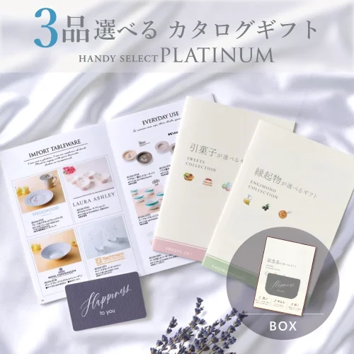【内祝い専用ハンディセレクト プラチナ】 ３品 6,800円コース（プラチナ304）