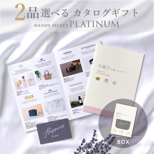 【内祝い専用ハンディセレクト プラチナ】 ２品 9,800円コース（プラチナ206）
