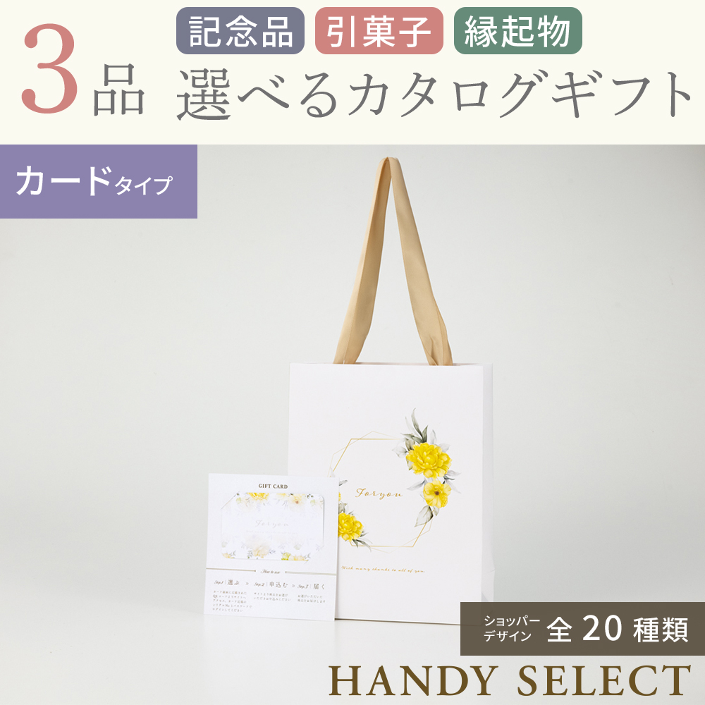 【ハンディセレクト】 ３品 6,200円コース・カードタイプ
