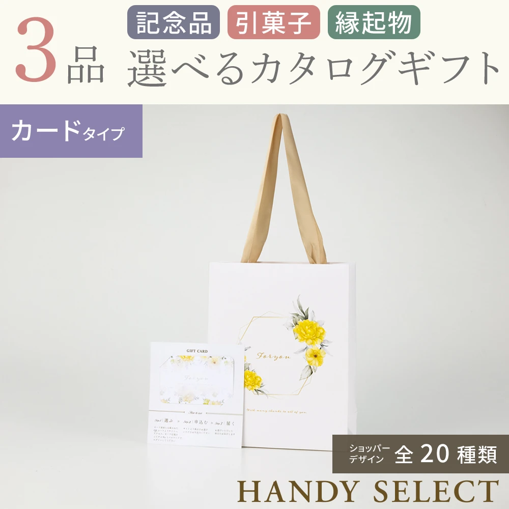 【ハンディセレクト】 ３品 6,200円コース・カードタイプ