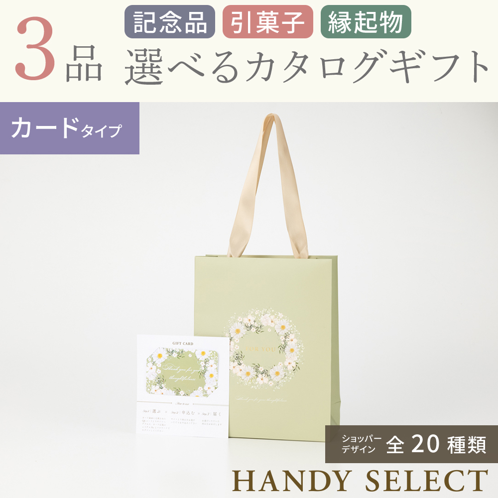 【ハンディセレクト】 ３品 10,700円コース・カードタイプ