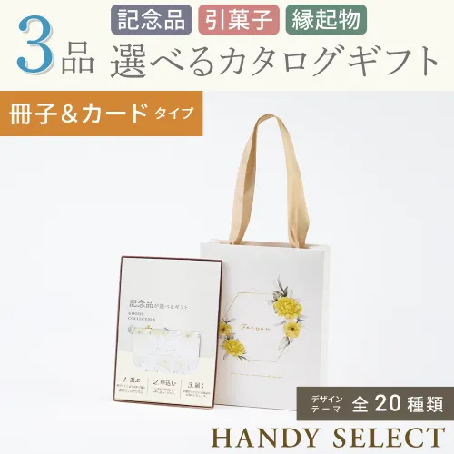【ハンディセレクト】 ３品 6,300円コース・冊子＆カードタイプ