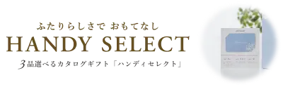 お祝い・お礼に贈るならハンディセレクト。